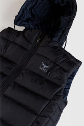Premium Puffer Sleeveless Jacket - Raven Black